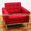 Luxury famous Leather Florence Knoll sectional sofa living room sofa replica