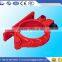 In pipe fittings casting iron one-bolt clamp coupling, concrete pump metal wedge clamp coupling
