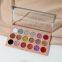 18 Makeup Glitter Color Palette Eyeshadow Customized logo Duochrome Pressed Glitter Eyeshadow La Sombra De Ojos