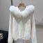 Luxury Fox Fur Collar Knitted Jacket 2025 New Style Women's Winter Fashion Jacket