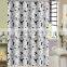 100% polyester White Stars printed shower curtain for hotel, family, waterproof bath curtain