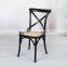 Hot Sale Stackable Wooden Cross Back Dinning Chair                        
                                                Quality Choice