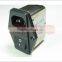 Durable 115/250VAC IEC320 active power fused emi filter with switch