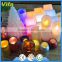 LED Candle moving wick Color Changing Wedding Party Xmas Decor light Flameless Lights Cup