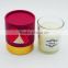 Fashion luxury scented candle with round carboard gift box for gift&home decorate
