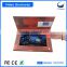 Customized hardcover 10.1 inch lcd screen video brochure greeting card