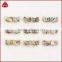 Fashion Small Fancy Gold Plated Button Abalone shell Stud Earrings
