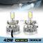 Hight qulity car led headlight 42W 3600LM 9006 with 3 sides