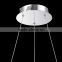Luxury modern lamps K9 crystal pendant lamp suspension wire lighting