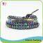 Lapis lazuli with picture jasper make leather gemstone bracelet                        
                                                                                Supplier's Choice