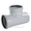 Chian supplier pvc rubber ring tee for water drainage with socket