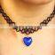 2015 Handmade New Heart Pendent Plastic Choker Necklace for Sale