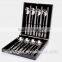 Korean style spoon and chopsticks sets with wooden box packing and perfect high mirror