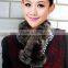 2016 New fashion real rabbit fur scarf factory wholesale