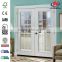72 in. x 80 in. Silver Cloud/Night Tide/Canyon View Prehung Left-Hand Inswing 15 Lite Steel Patio Door with Brickmold