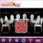 Glass top dining table and chairs set/special wedding table and chair for home and hotel