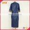 NEW African Women blue dashiki traditional dress 2 pocket