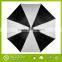 2016 Straight Sublimation Golf Umbrellas Black White