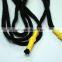 Yellow plastic-ends elastic round cord drawstring for pants/hoodie