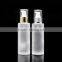 wholesale empty 100ml 120ml 150ml frosted glass bottle for cosmetic with spray pump stock