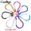 Colorful Aluminum Spring Carabiner Snap Hook Hanger Keychain Hiking Camping #FLQ186-10C(Mix-s)