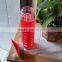 500ml flip top with straw pyrex glass personal water bottle