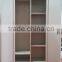 modern two folding door metal bedroom storage cloth wardrobe