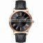 2016 20 mm Black Genuine Leather Stainless Steel Case Mens Wrist Watch Brands