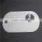 Rubber Case Etched Stainless Steel Dog Tag / America Company Logo Metal Dog Tag