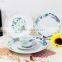 20pcs coupe porcelain dinner set with decal