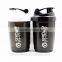 YB-X205 stainless steel mixer BPA free 500ml plastic protein shaker