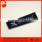 Colorful textile custom brand woven neck label ultrasonic cut border