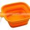 Convenient Carry Silicone Folded Wholesale Lunch Boxes/Eco Lunch Boxes