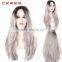 lace front black to grey ombre wig long wavy high temperature synthetic wig                        
                                                                                Supplier's Choice