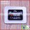 Private white pu jeans clothing leather patch label
