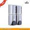 350*2 LIiquid Manual Refillable Silver Soap Dispenser