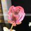 Promotional crystal wedding gift glass roses for sale