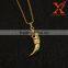 Stainless Steel Simple Gold Pendant Design Tiger Tooth Pendant Necklace