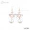 Fashion 18K Gold Snow Flower Girl Pearl Earring