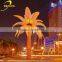 Hot sale neon palm tree lighted artificial tree