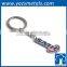 custom metal logo shape promotion keychain