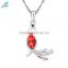 2015 fashion female phoenix crystal necklace Gold-plated pendant necklace for women
