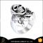 Alibaba China supplier wholesale stainless steel male skull ring