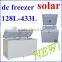 large two top open door 12v solar deep freezer chest freezer with inner fan with thick insulation layer