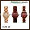 hot sale fashion exquisite wood watch high quality japanese quartz movement watches classic for women