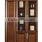 Classical two three four door MDF with cherry wood veneer office file cabinet bookcase