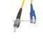 3m PVC Jacket st fiber optic patch cord/st SM MM optical fiber patch cord