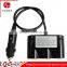 120W 3 Way 12V Auto Car Cigarette Lighter Socket with Dual USB