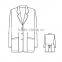 Hospital Medical Lab Coats for Doctor/dentist/pharmacist Uniforms White Unisex Lab Coat