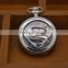 silver white all stainless steel super man pocket watch